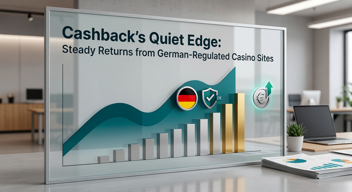 Screenshot einer deutschen Casino-Plattform mit Cashback-Dashboard, das wöchentliche Rückerstattungen anzeigt