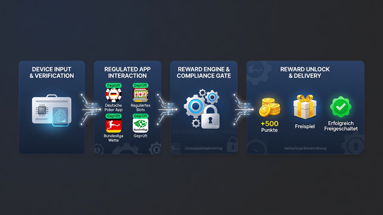 Vergleich von Gerätesequenzen in regulierten deutschen Gaming-Apps