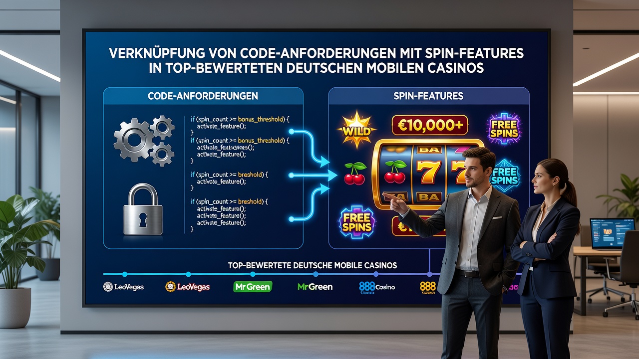 Darstellung von Spin-Features und Code-Integration in deutschen Mobile-Casino-Anwendungen