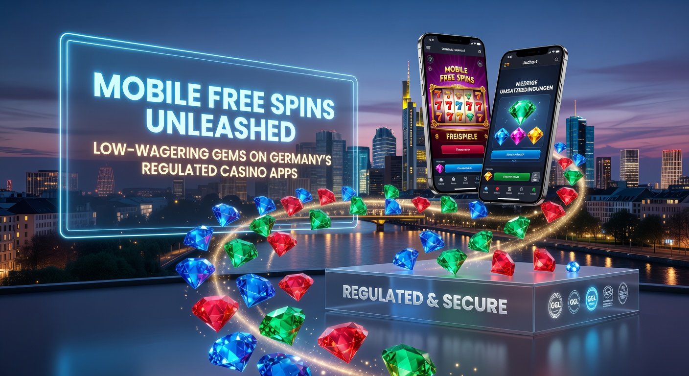 Vergleichstabelle von Low-Wagering Free Spins auf deutschen Casino-Apps mit Grafiken zu Wagering, Spins-Anzahl und Einzahlungsminimums