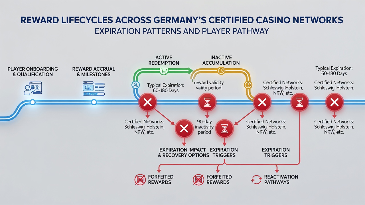 Detaillierte Darstellung von Verfallsfristen und Spielerbewegungen in regulierten deutschen Casinos